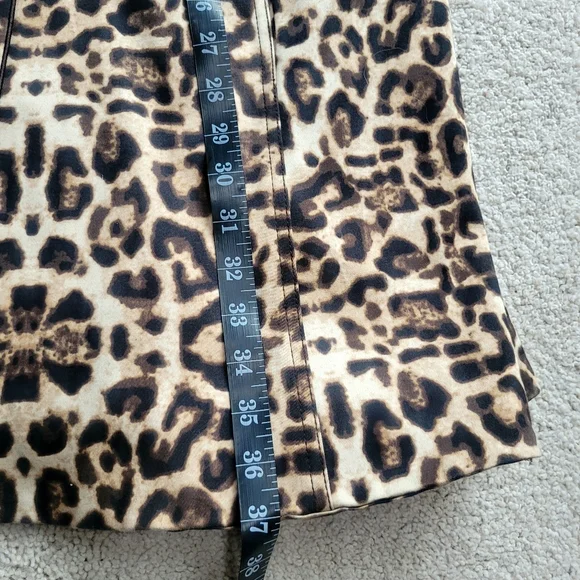 Etcetera Leopard Print Trench Coat Like New Designer Outerwear Size 8 - Picture 9 of 14